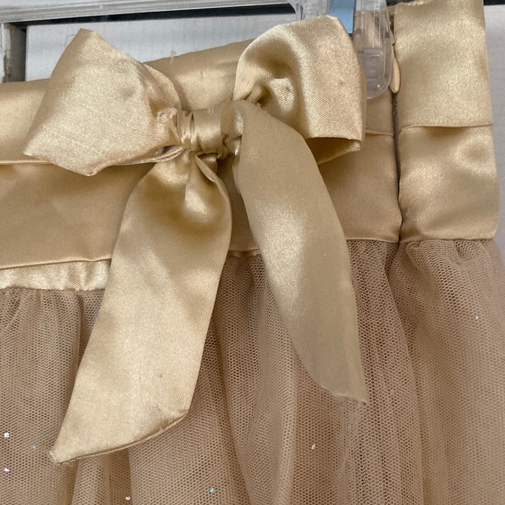 Mary-Kate and Ashley Y2K Gold Tulle Skirt - Picture 4 of 4